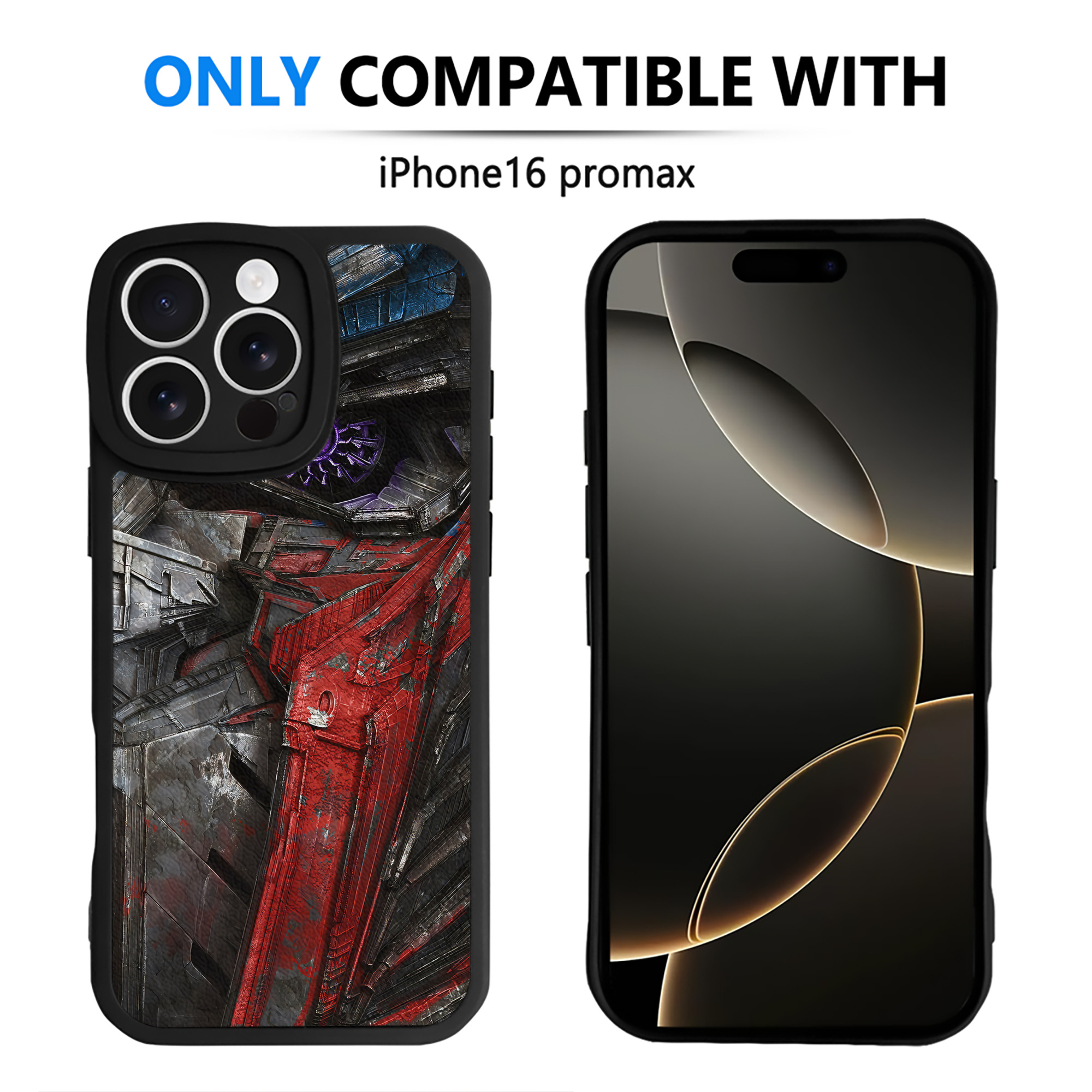 （画像用） Transformers トランスフォーマー 【iPhone 16シリーズ対応】シリコンスマホケース（レザー調） 材質：シリコン